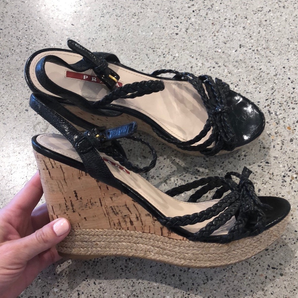 Prada wedges